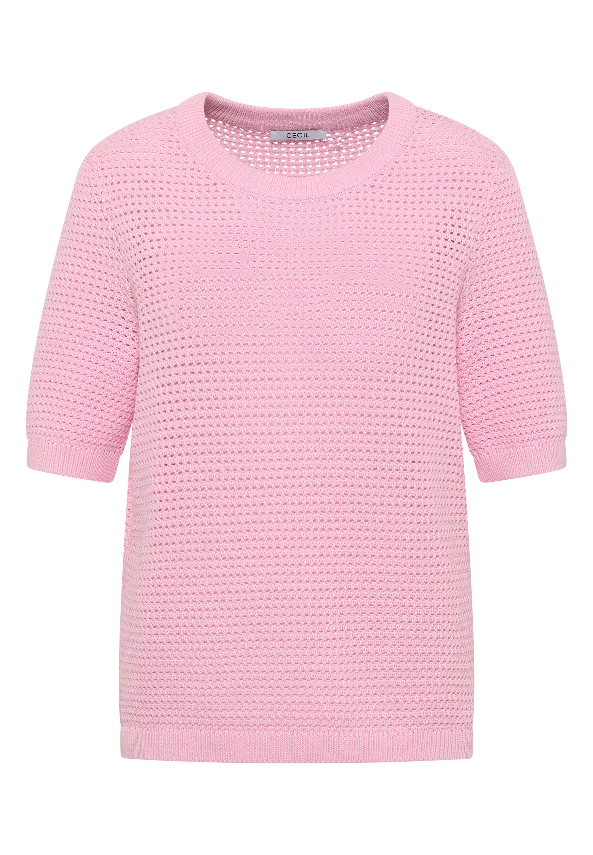 Kurzarm Pullover mit Struktur