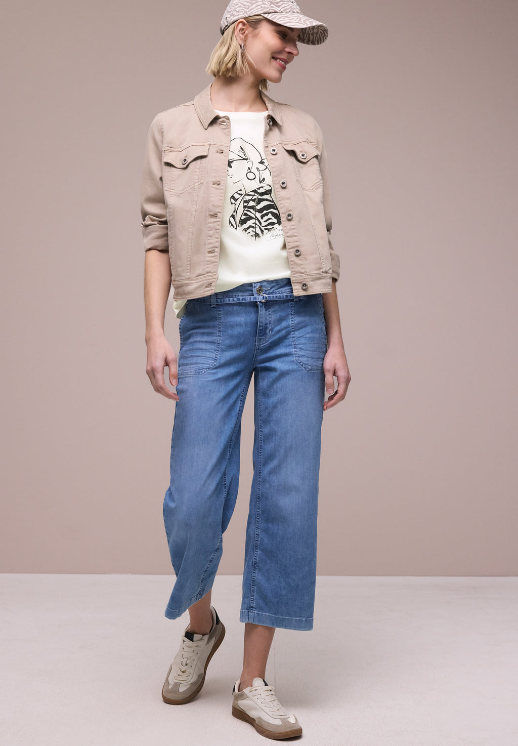 Dropped Shoulder Shirt mit Print