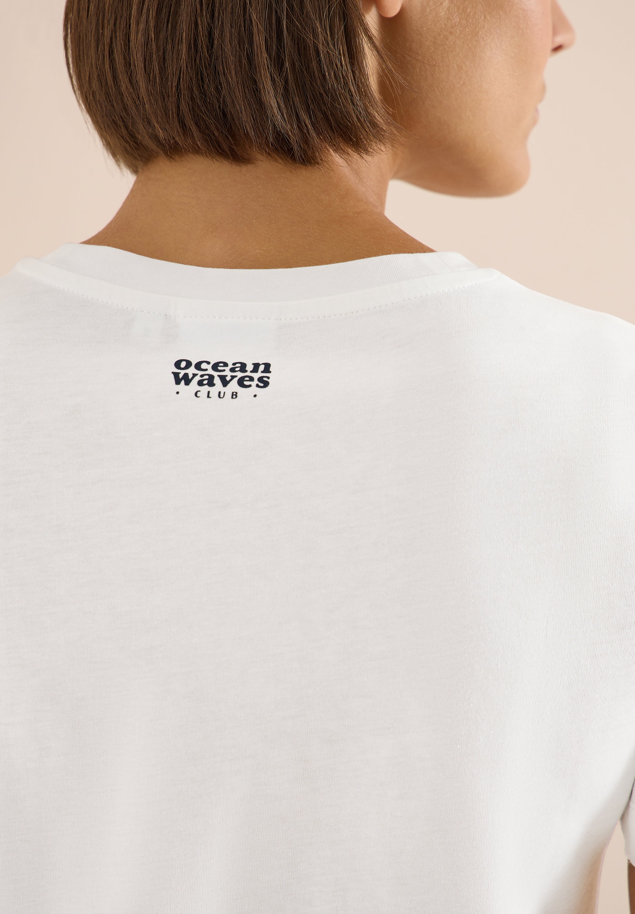 Shirt mit Rundhals und maritimem Print