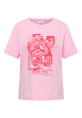 Shirt mit Rundhals und maritimem Print