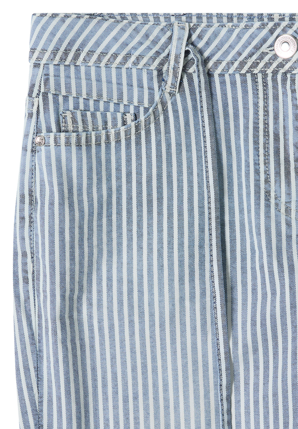 Wide Flared Leg Jeans mit Streifen