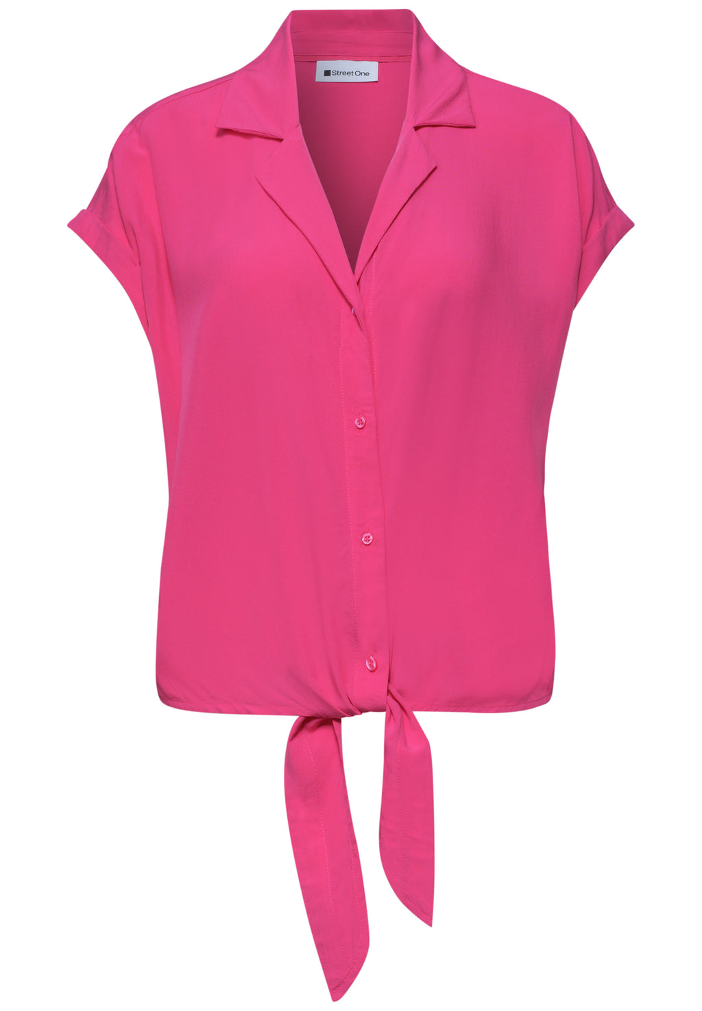Dropped Shoulder Bluse mit Bowling-Kragen