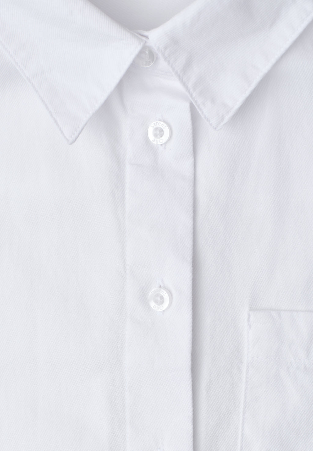 Langarm Bluse mit Hemdkragen aus Twill