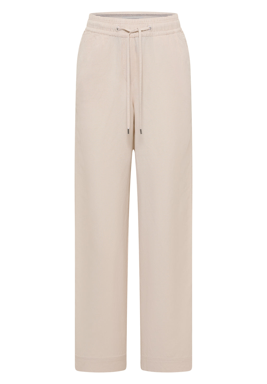High Waist Wide Leg Hose aus Leinenmix