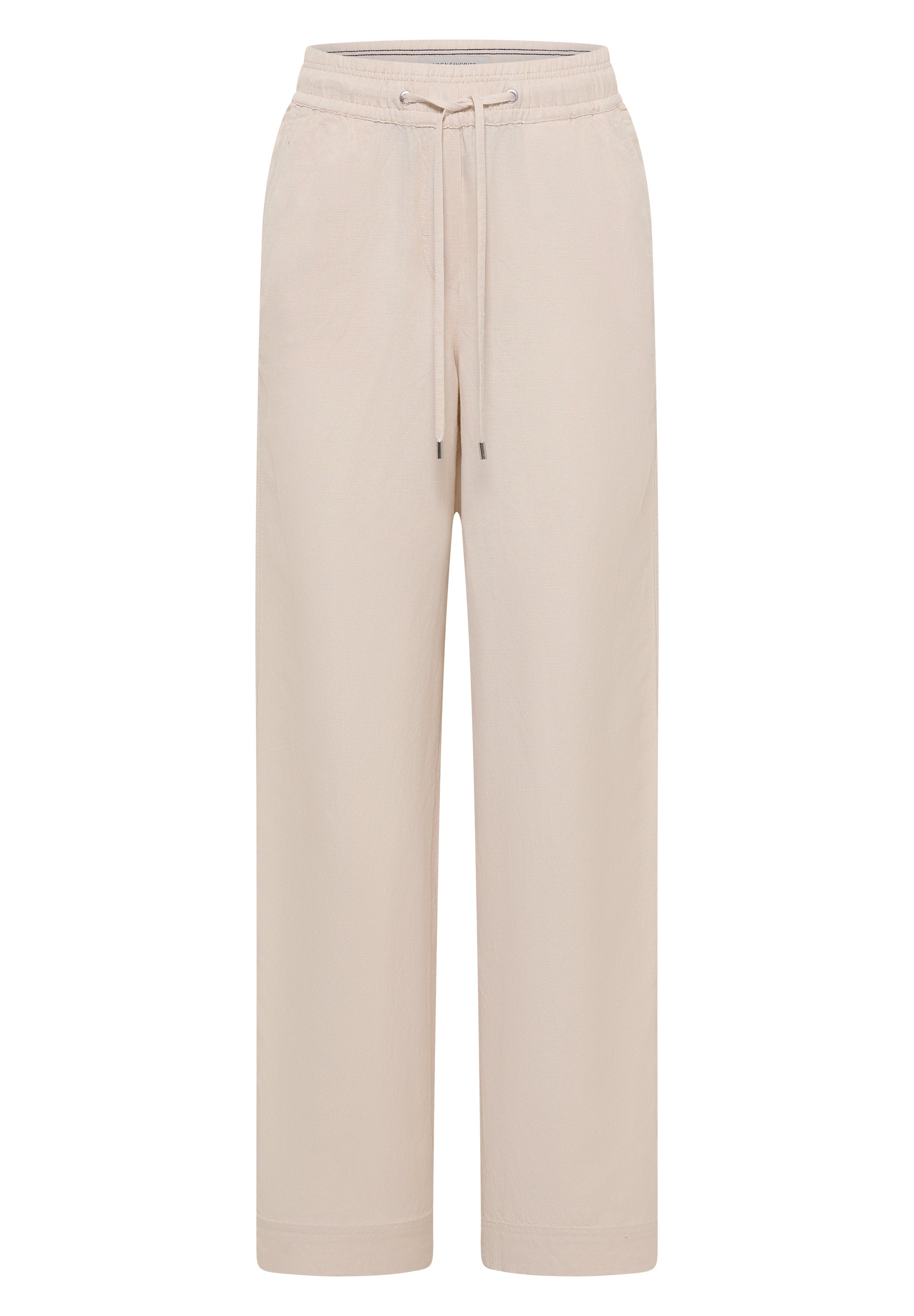 High Waist Wide Leg Hose aus Leinenmix