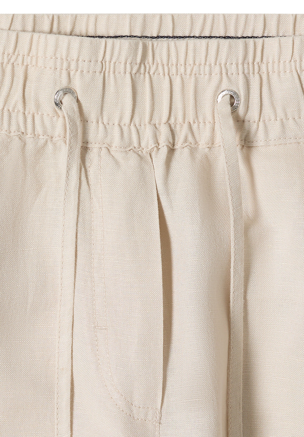 High Waist Wide Leg Hose aus Leinenmix
