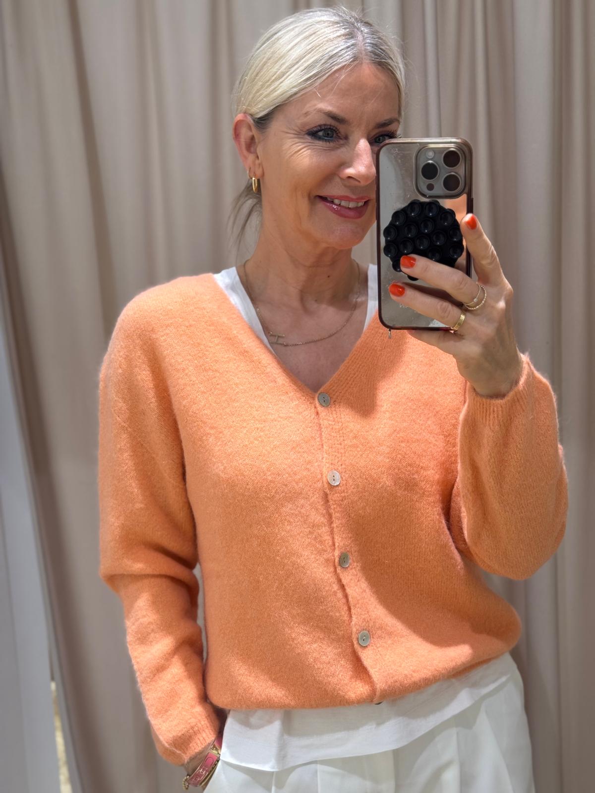 Da.Jacke Strick/Wirk - Bella Italia - apricot - one size