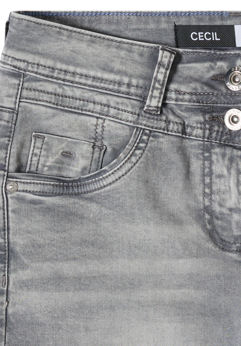 Straight Leg Jeansshorts im Slim Fit