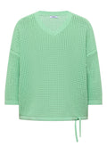 Kurzarm Pullover im Crochet-Look