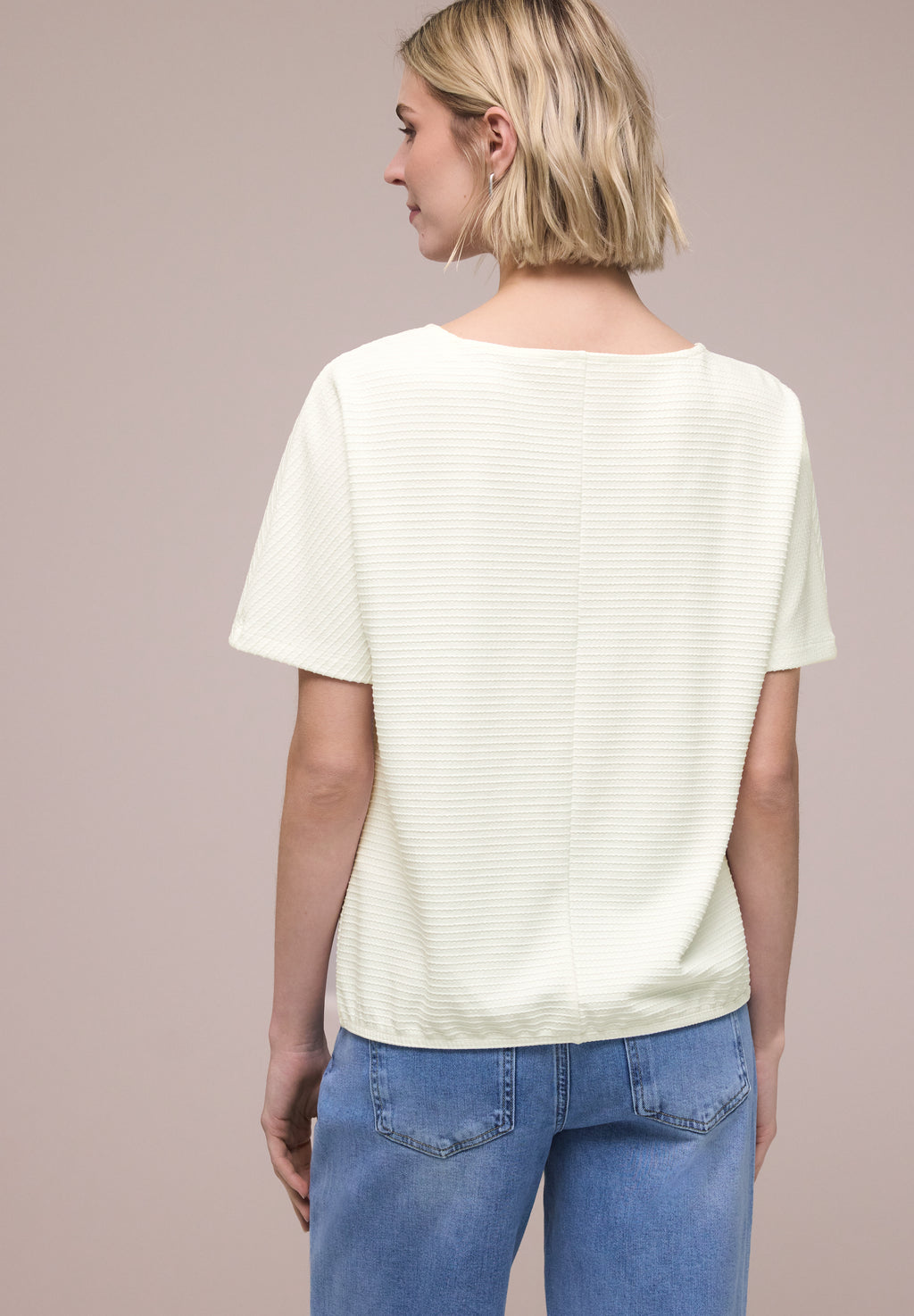Dropped Shoulder Shirt mit Struktur