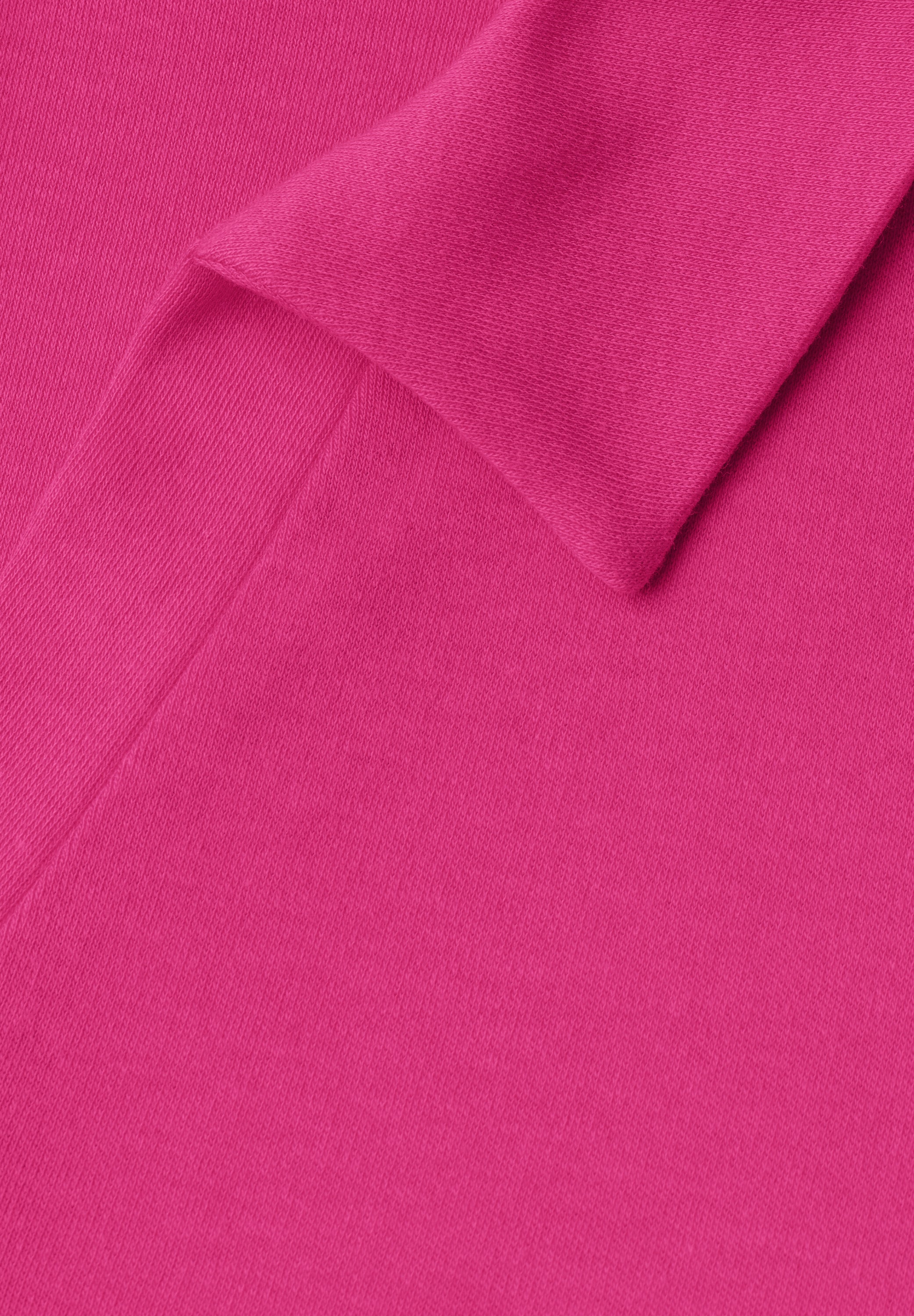 Dropped Shoulder Poloshirt mit Elastikbund