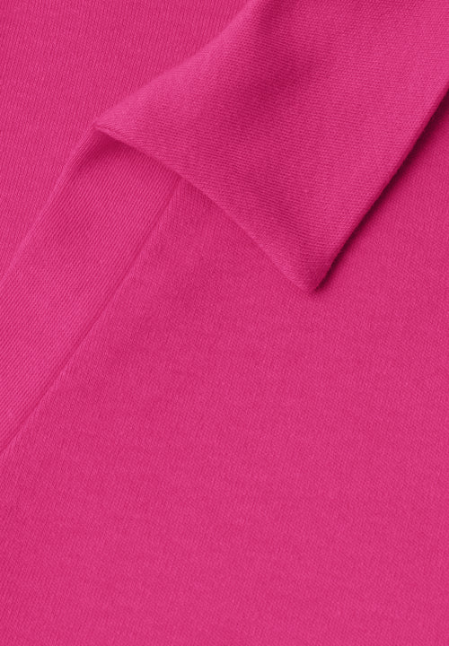 Dropped Shoulder Poloshirt mit Elastikbund