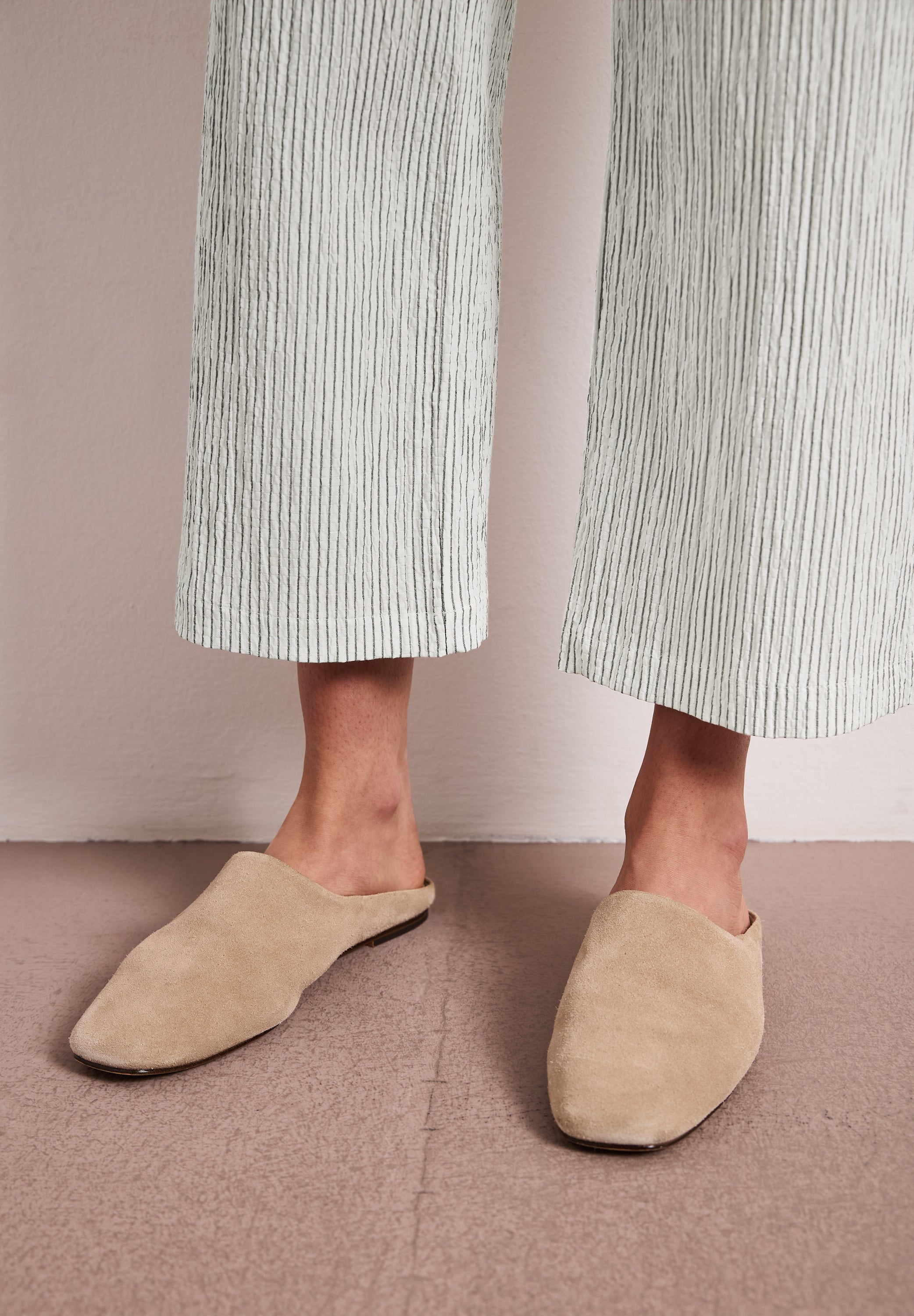 Wide Leg Hose im Loose Fit mit Streifen