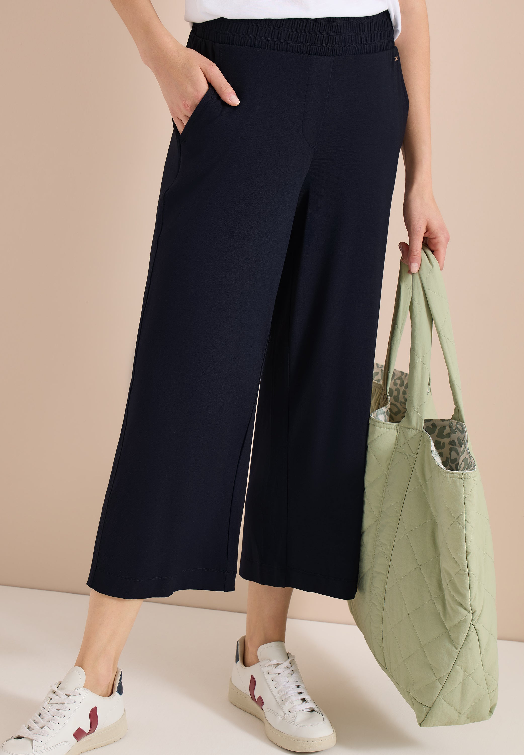 High Waist Wide Leg Hose im Loose Fit