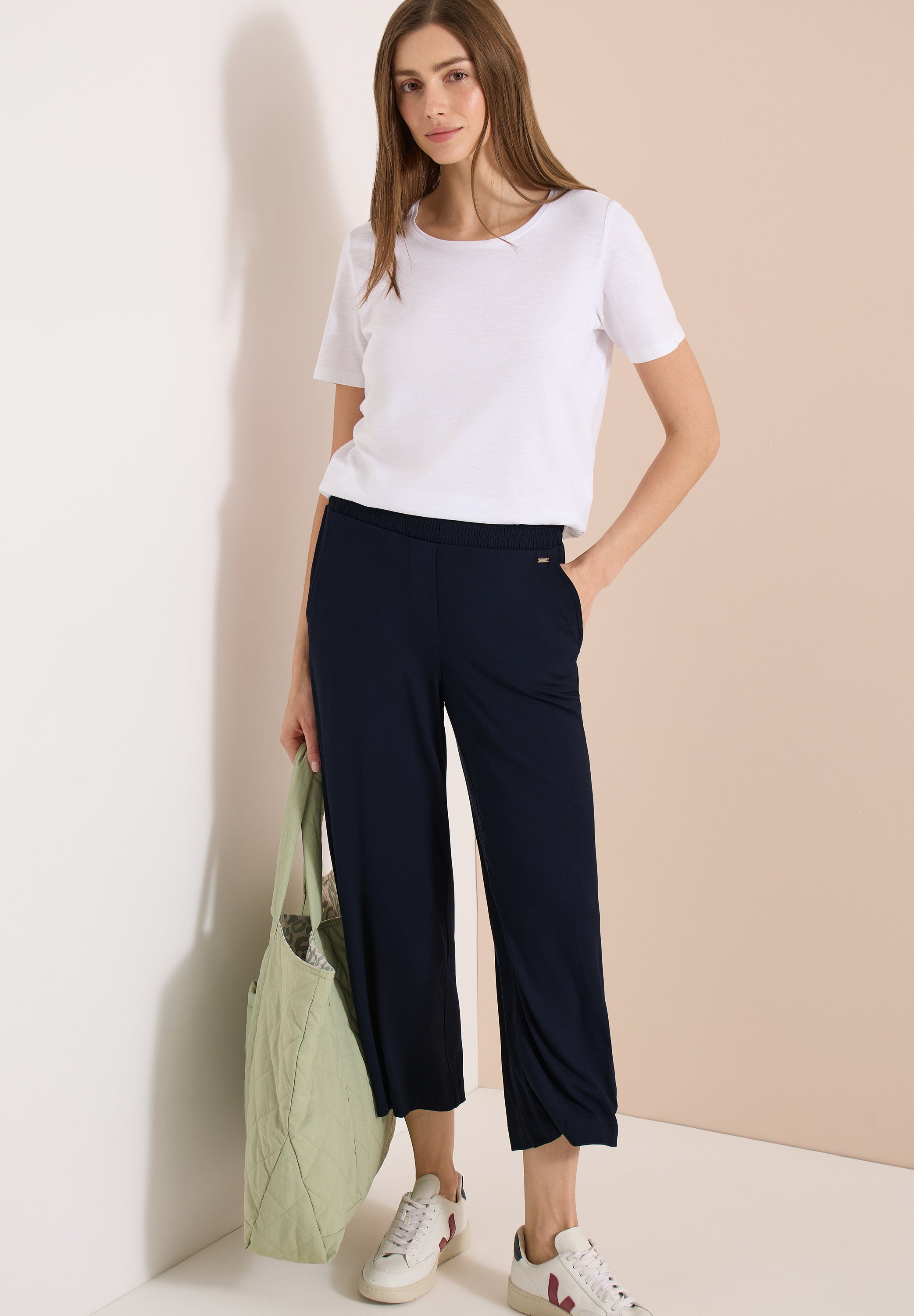 High Waist Wide Leg Hose im Loose Fit