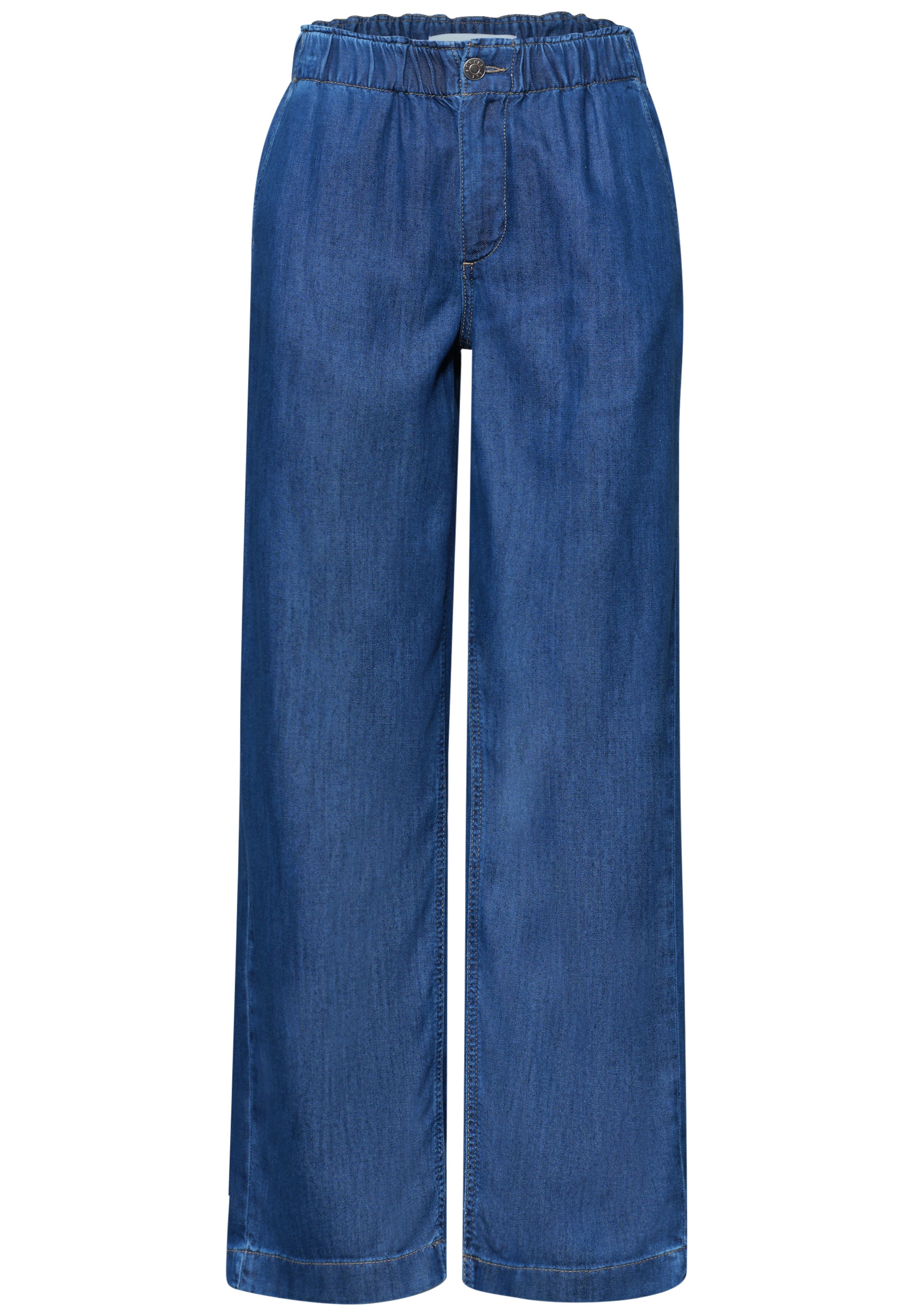 Wide Leg Jeans mit Paperbag-Bund