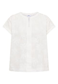 Dropped Shoulder Bluse mit Embroidery