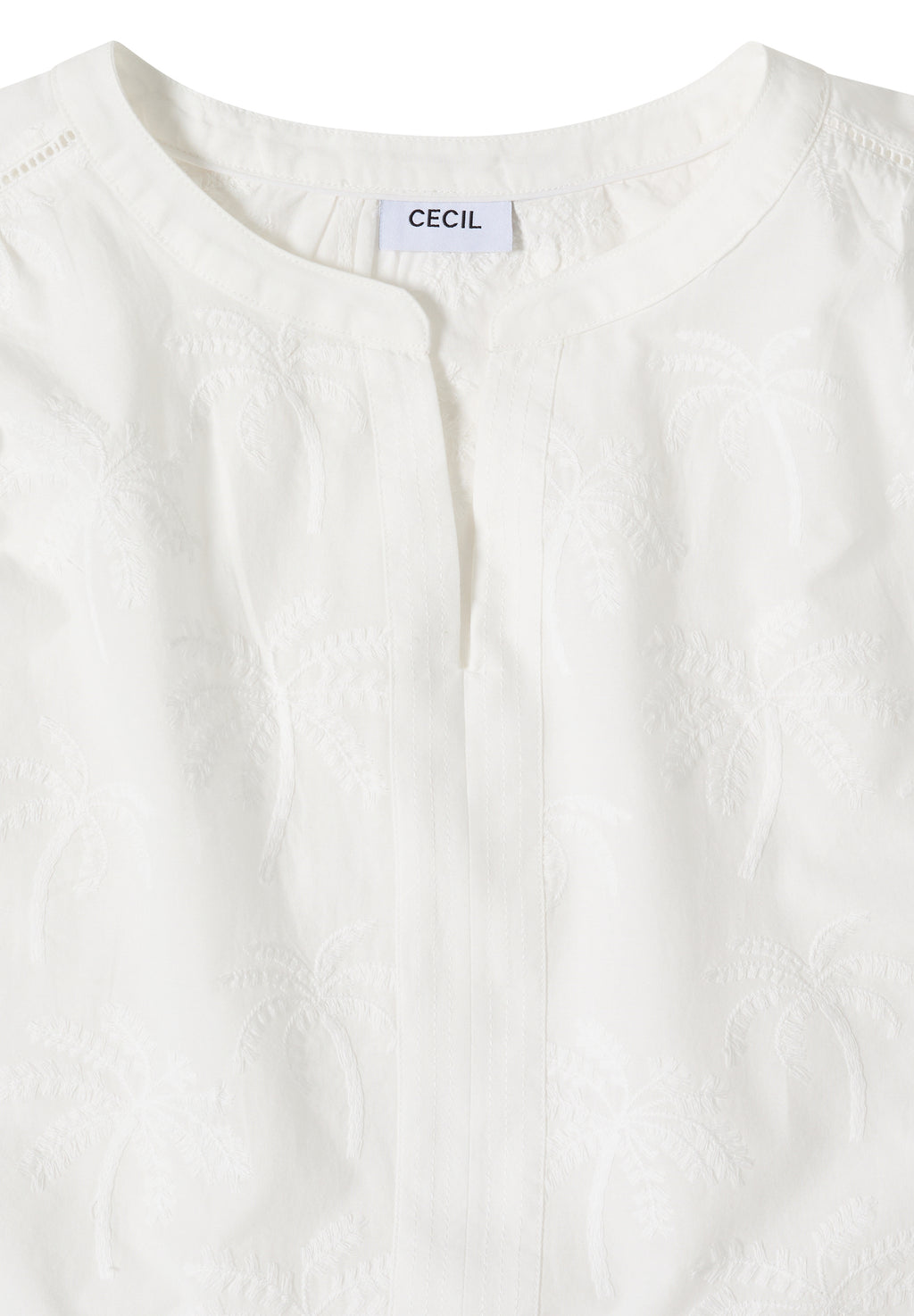 Dropped Shoulder Bluse mit Embroidery