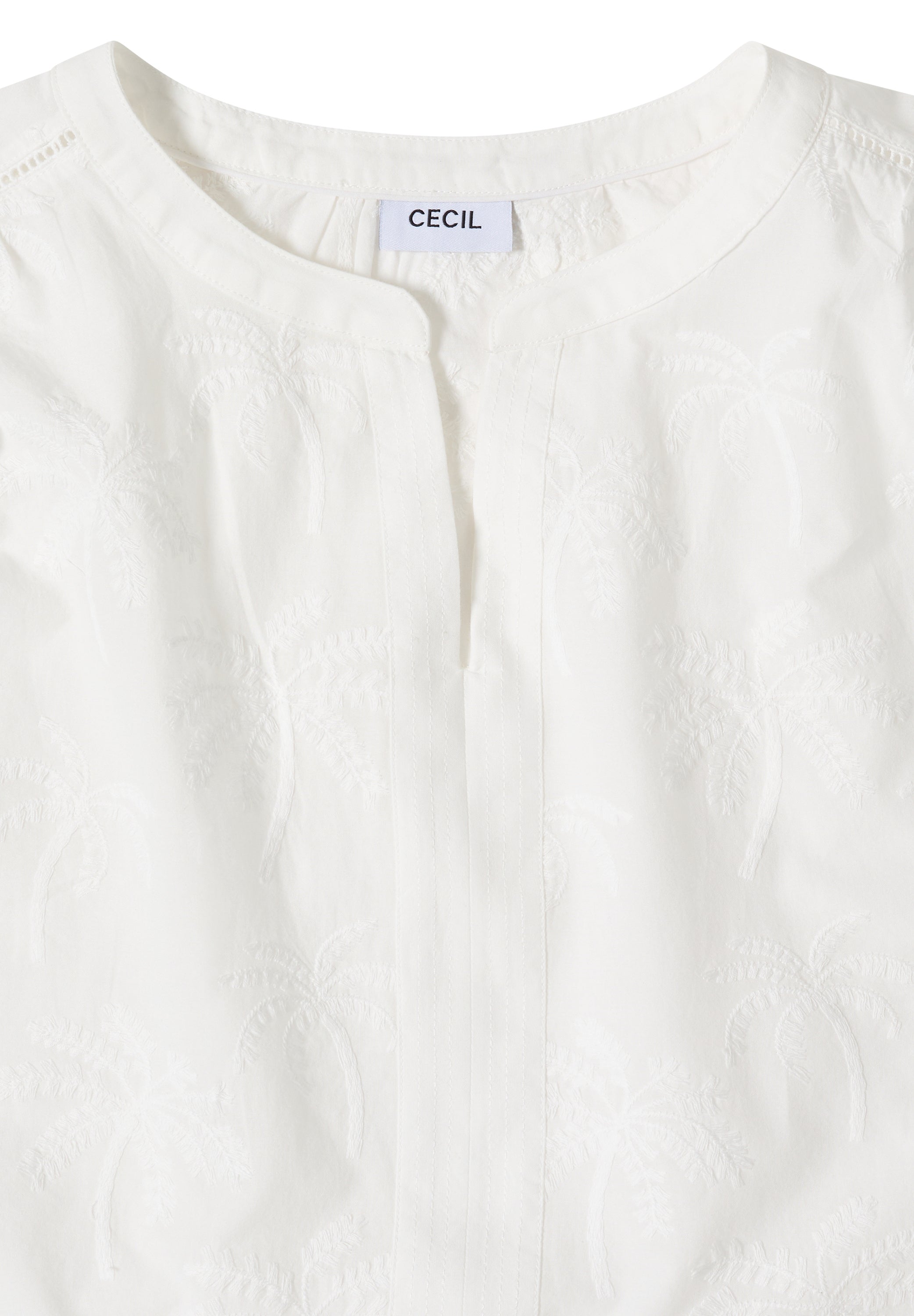 Dropped Shoulder Bluse mit Embroidery