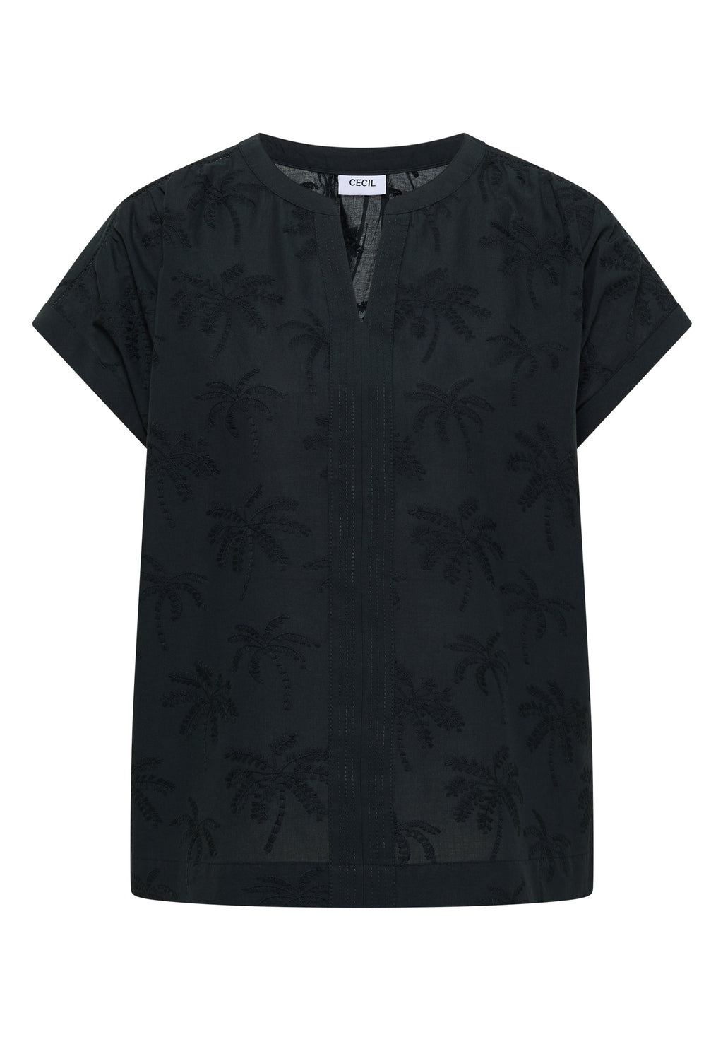 Dropped Shoulder Bluse mit Embroidery