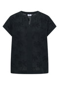 Dropped Shoulder Bluse mit Embroidery