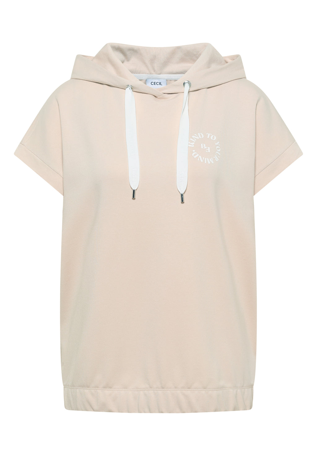 T-Shirt mit Hoodie und Printdetail