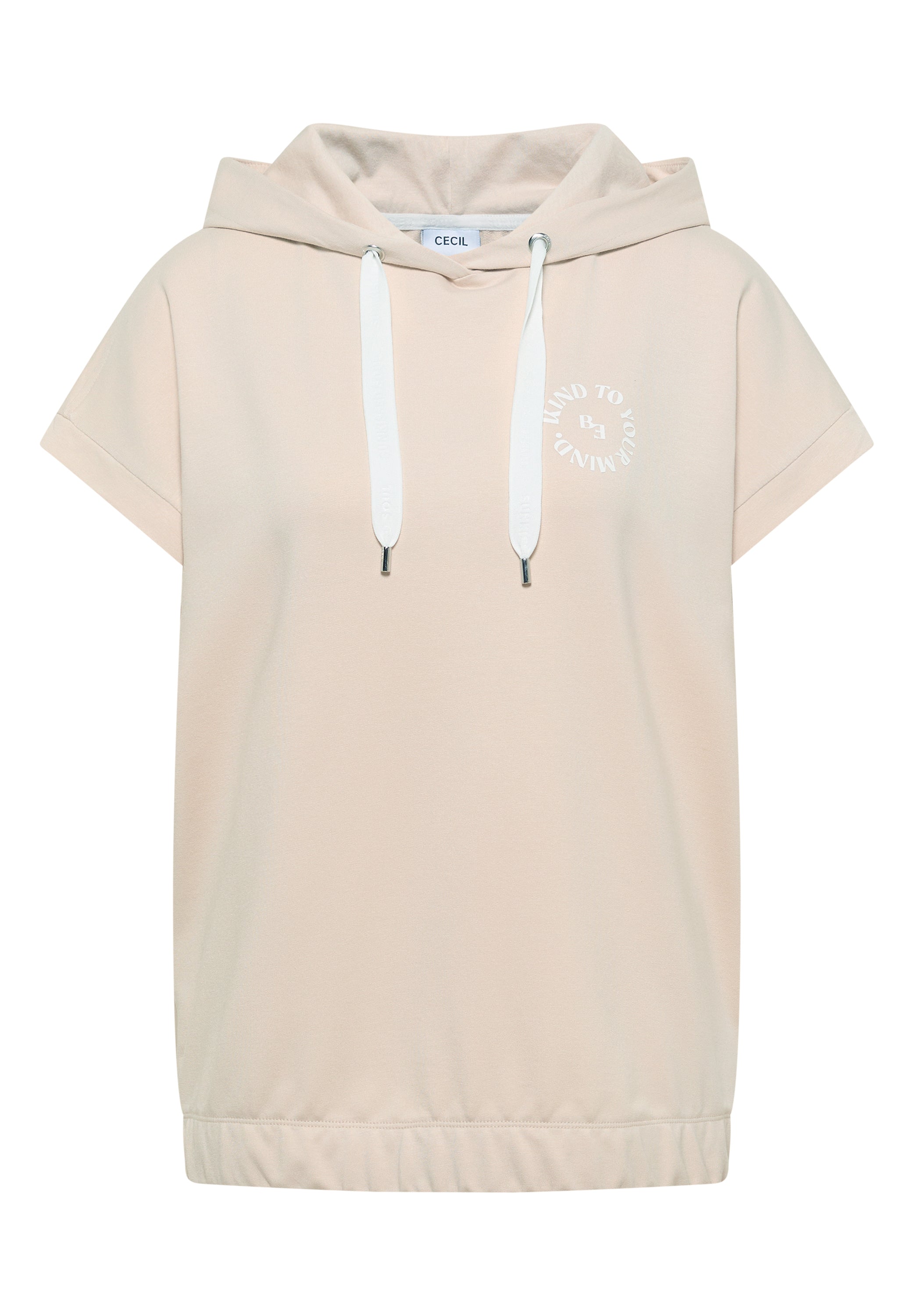 T-Shirt mit Hoodie und Printdetail