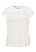T-Shirt mit Rundhals und Wording Artwork
