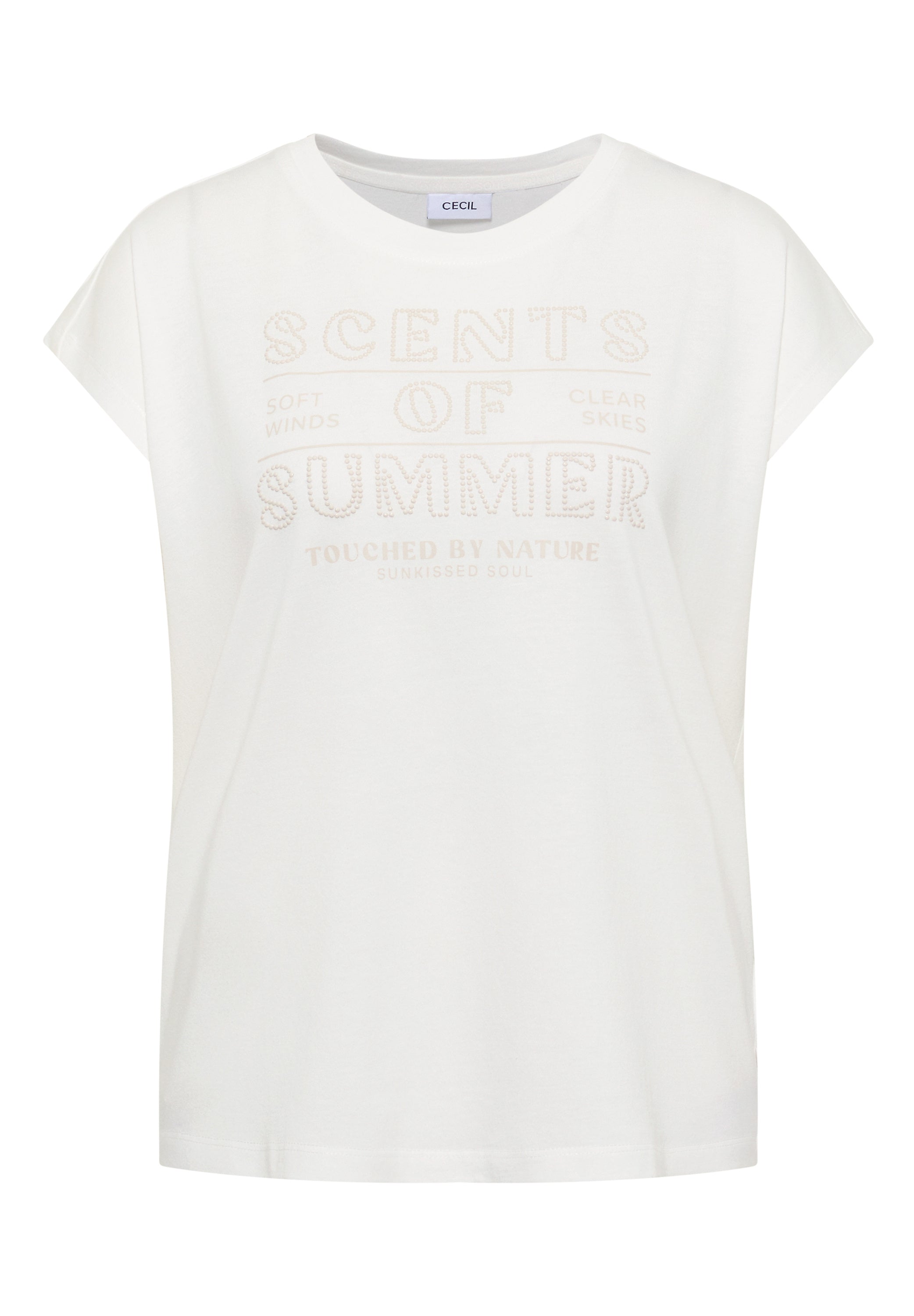 T-Shirt mit Rundhals und Wording Artwork