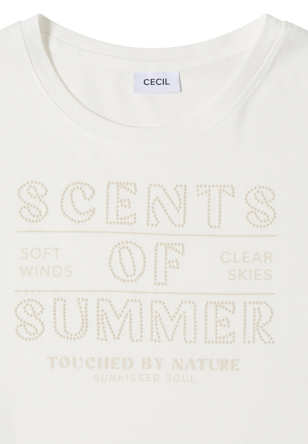 T-Shirt mit Rundhals und Wording Artwork
