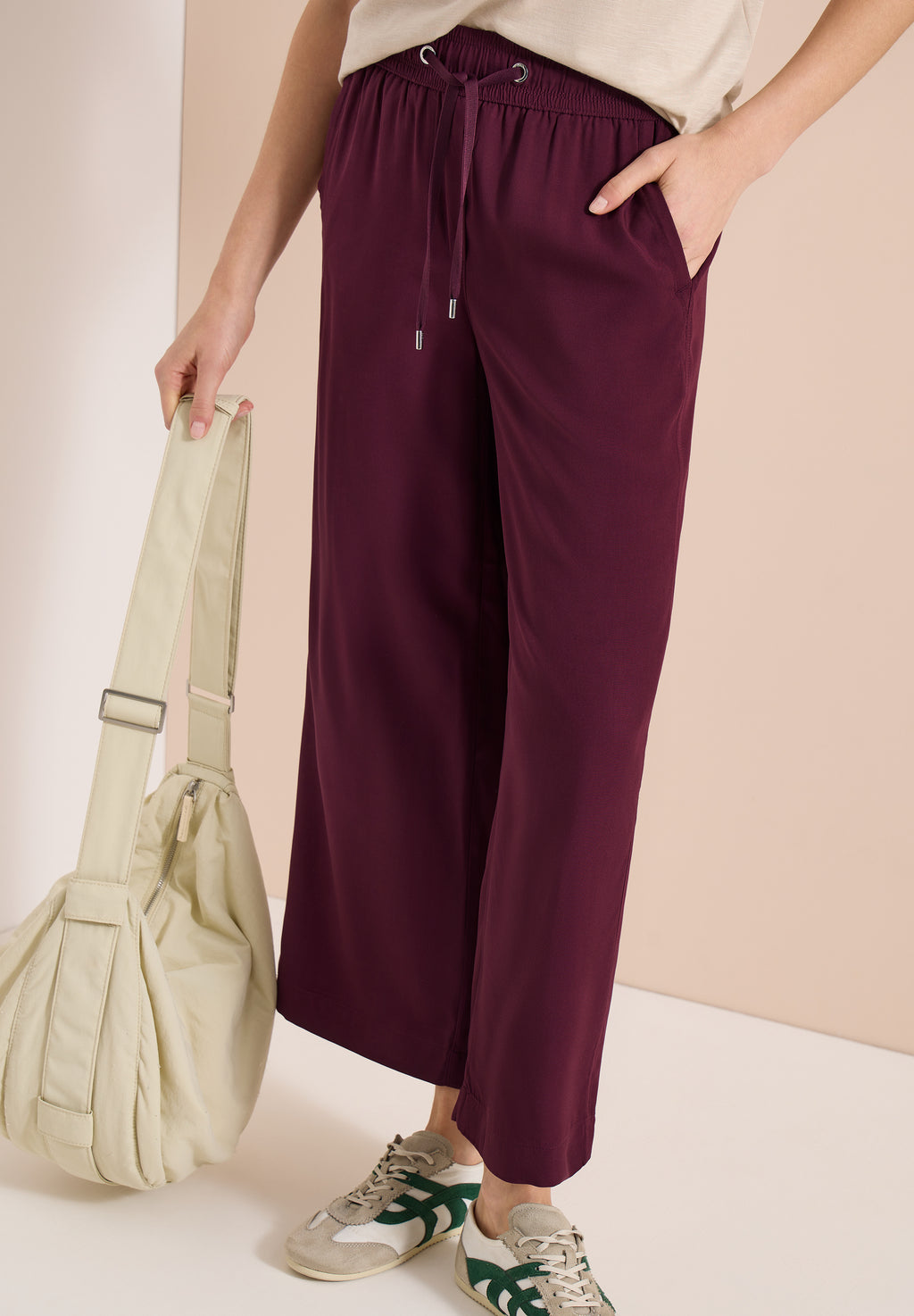 High Waist Wide Leg Hose im Loose Fit