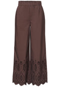 Wide Leg Hose mit Shiffley-Embroidery