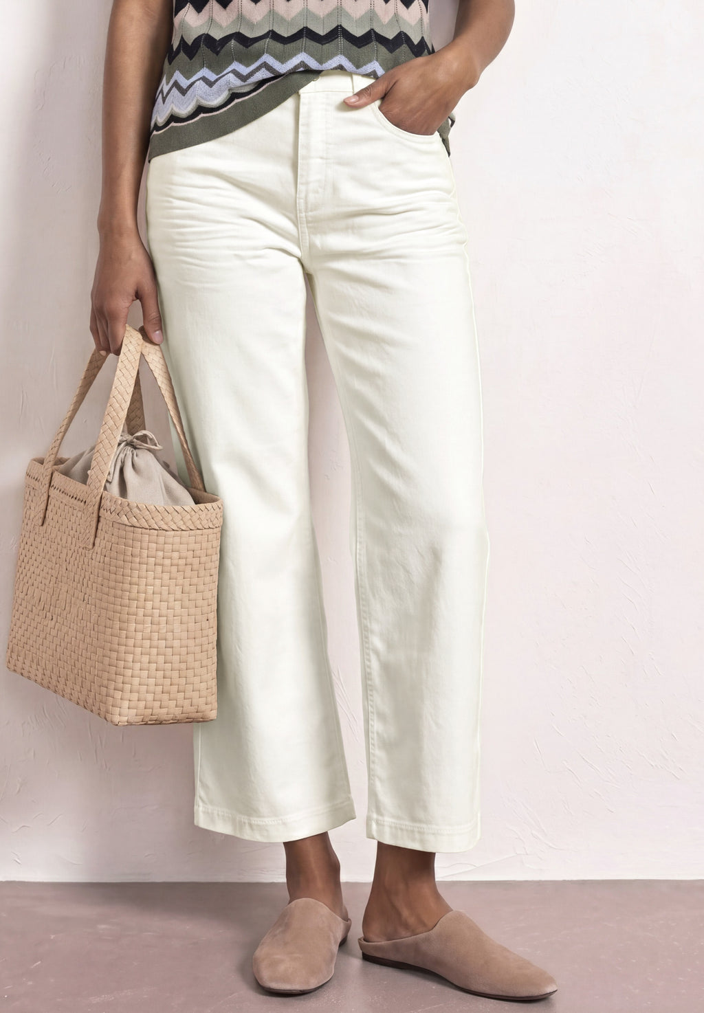 High Waist Wide Leg Jeans im Loose Fit