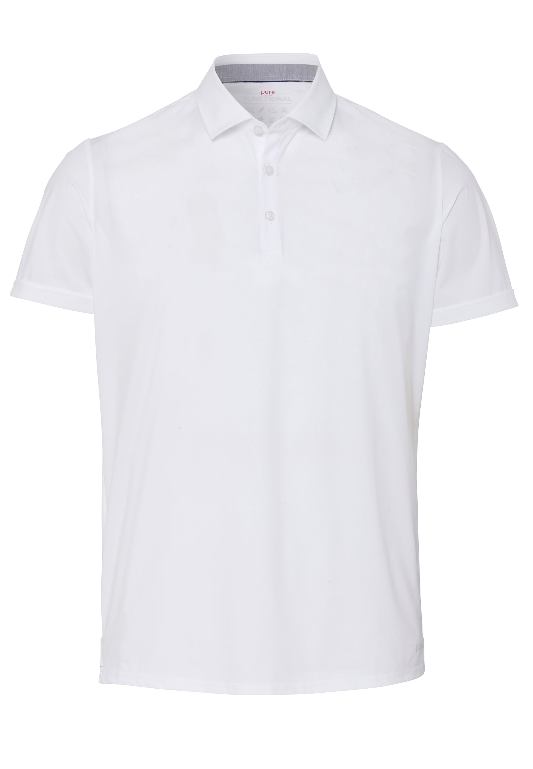 Pure Functional Polo Knopf slim fit Halbarm