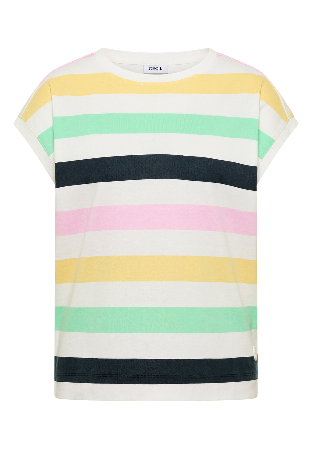 T-Shirt mit Multicolor Streifen