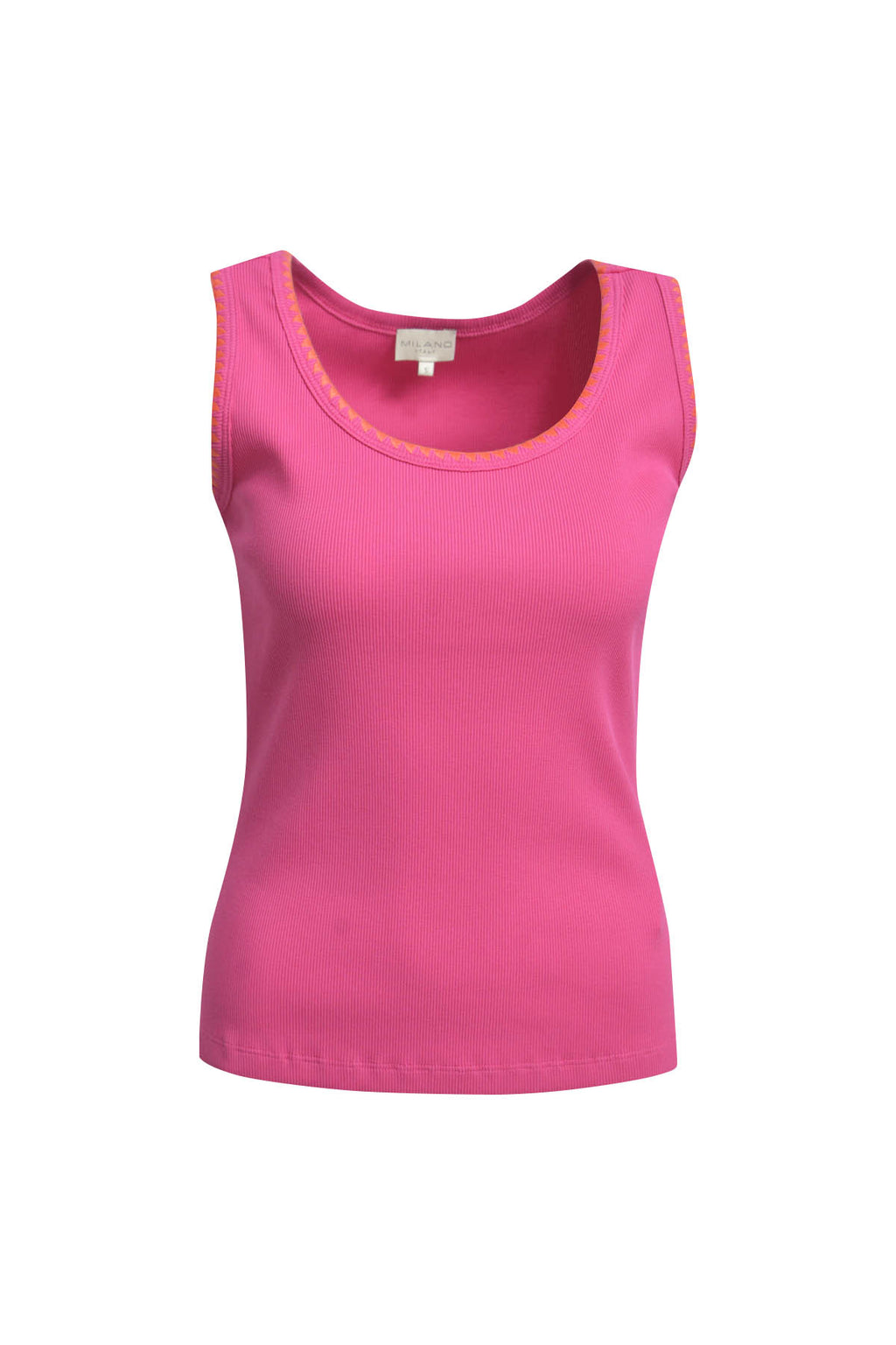 Tanktop with crochet edge