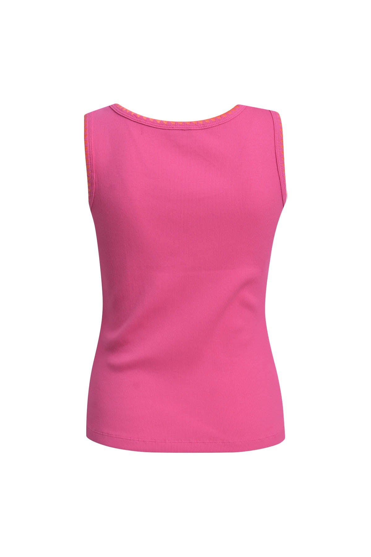 Tanktop with crochet edge