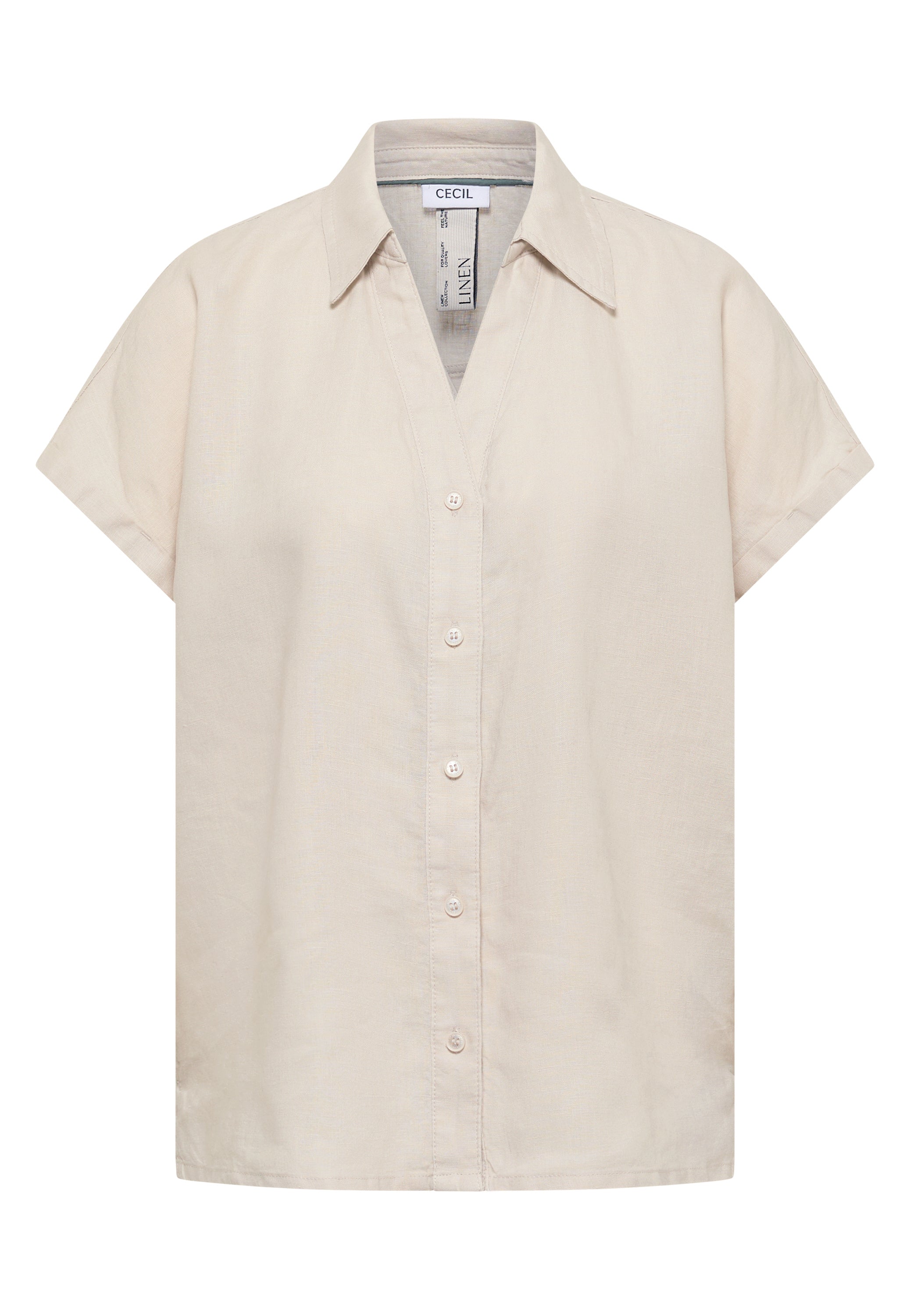 Dropped Shoulder Bluse aus Leinen