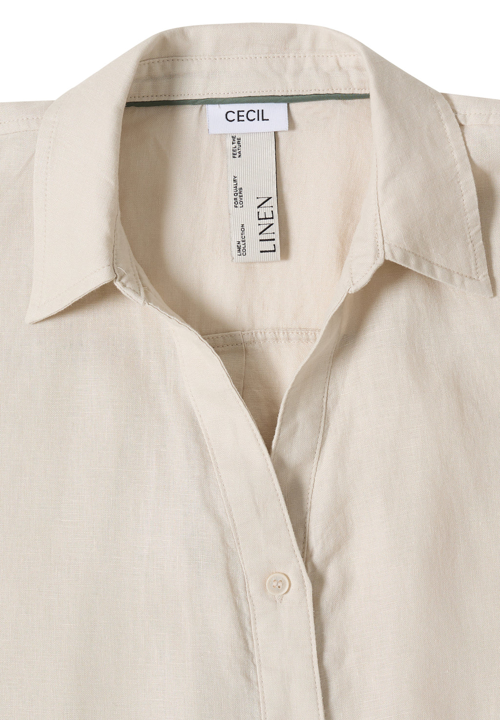 Dropped Shoulder Bluse aus Leinen