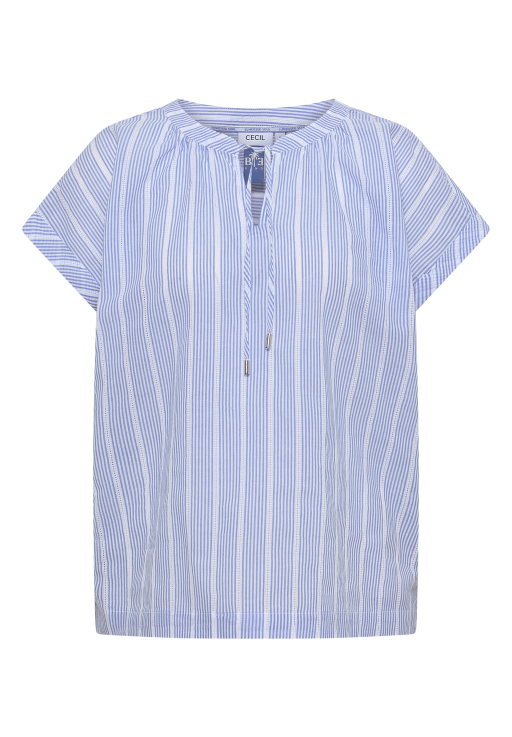 Dropped Shoulder Bluse mit Struktur