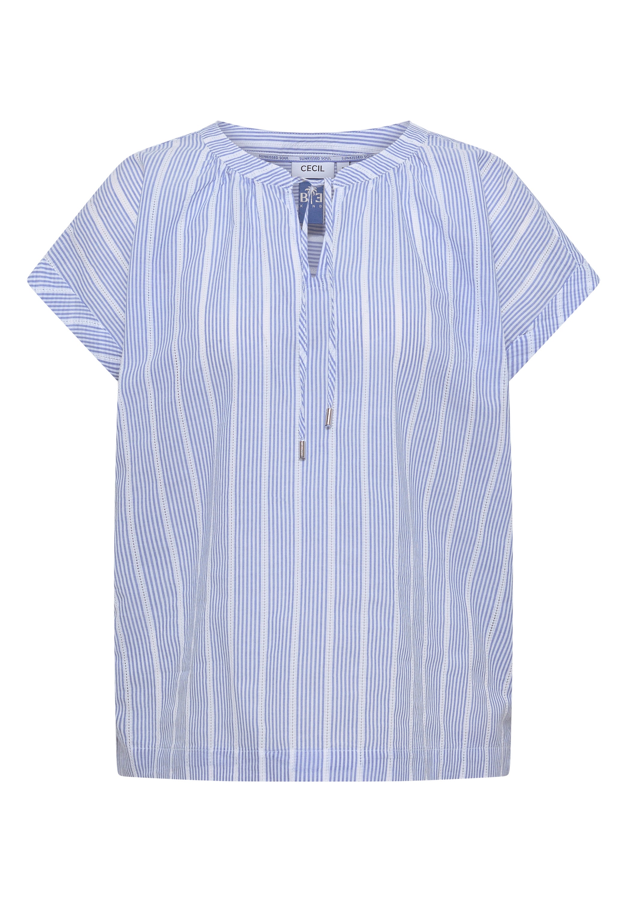Dropped Shoulder Bluse mit Struktur