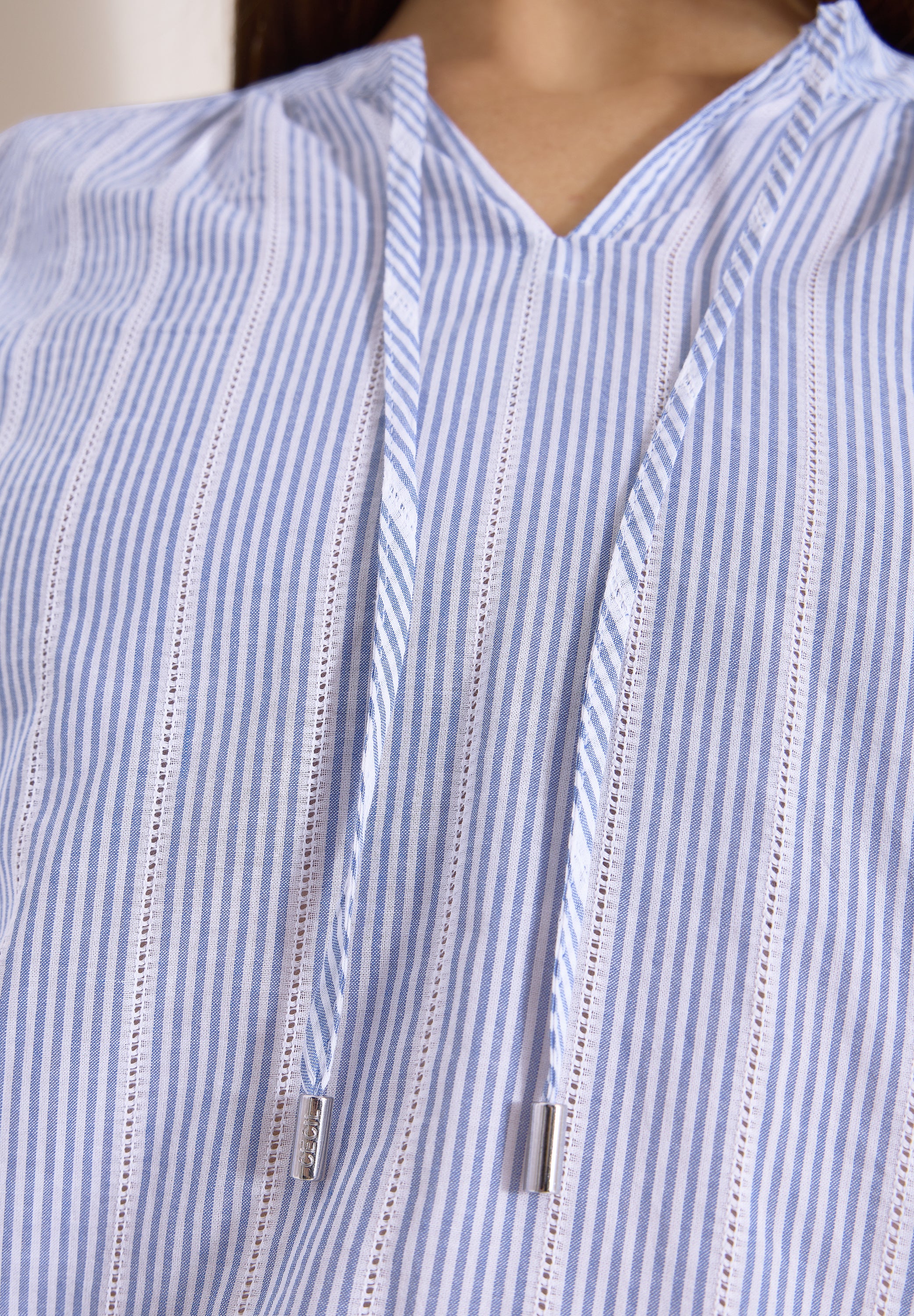 Dropped Shoulder Bluse mit Struktur