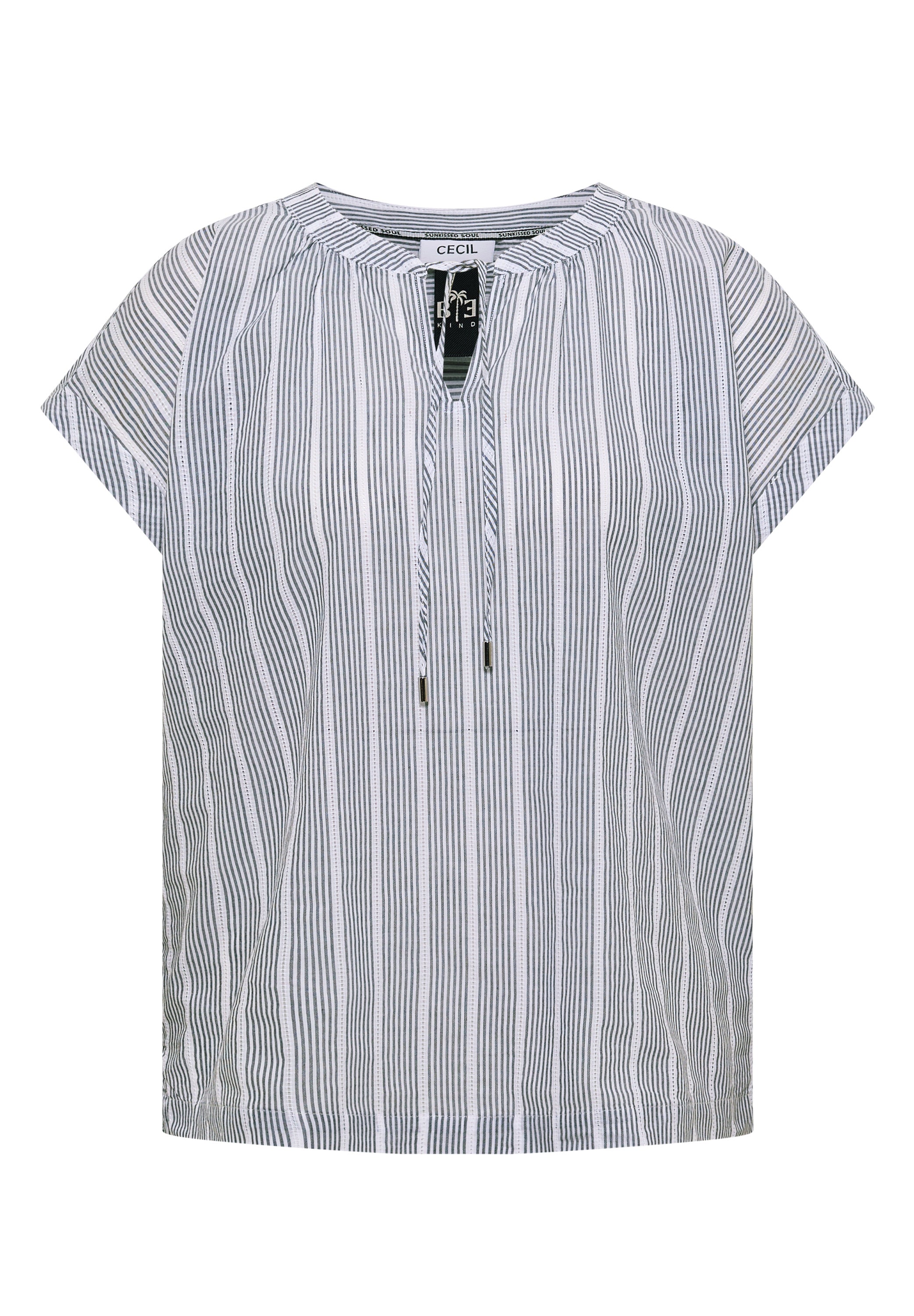Dropped Shoulder Bluse mit Struktur