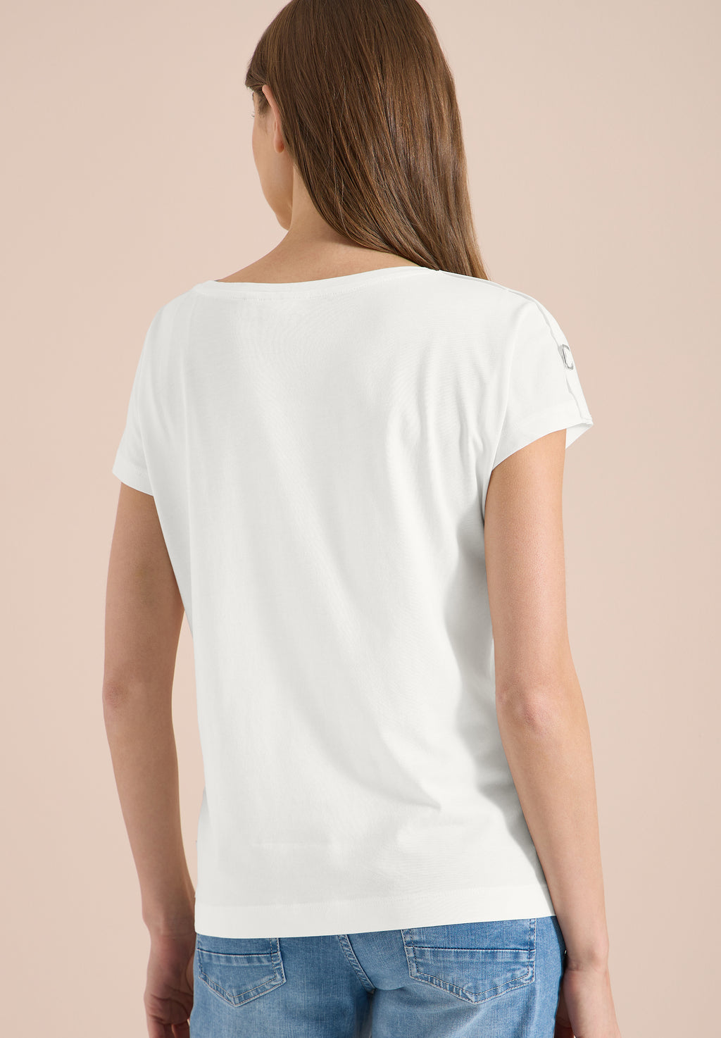 Kurzarm Shirt mit Schnallendetail