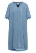 Knielanges Kleid im Denim-Look