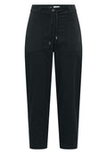 Mid Waist Barrel Leg Hose im Casual Fit