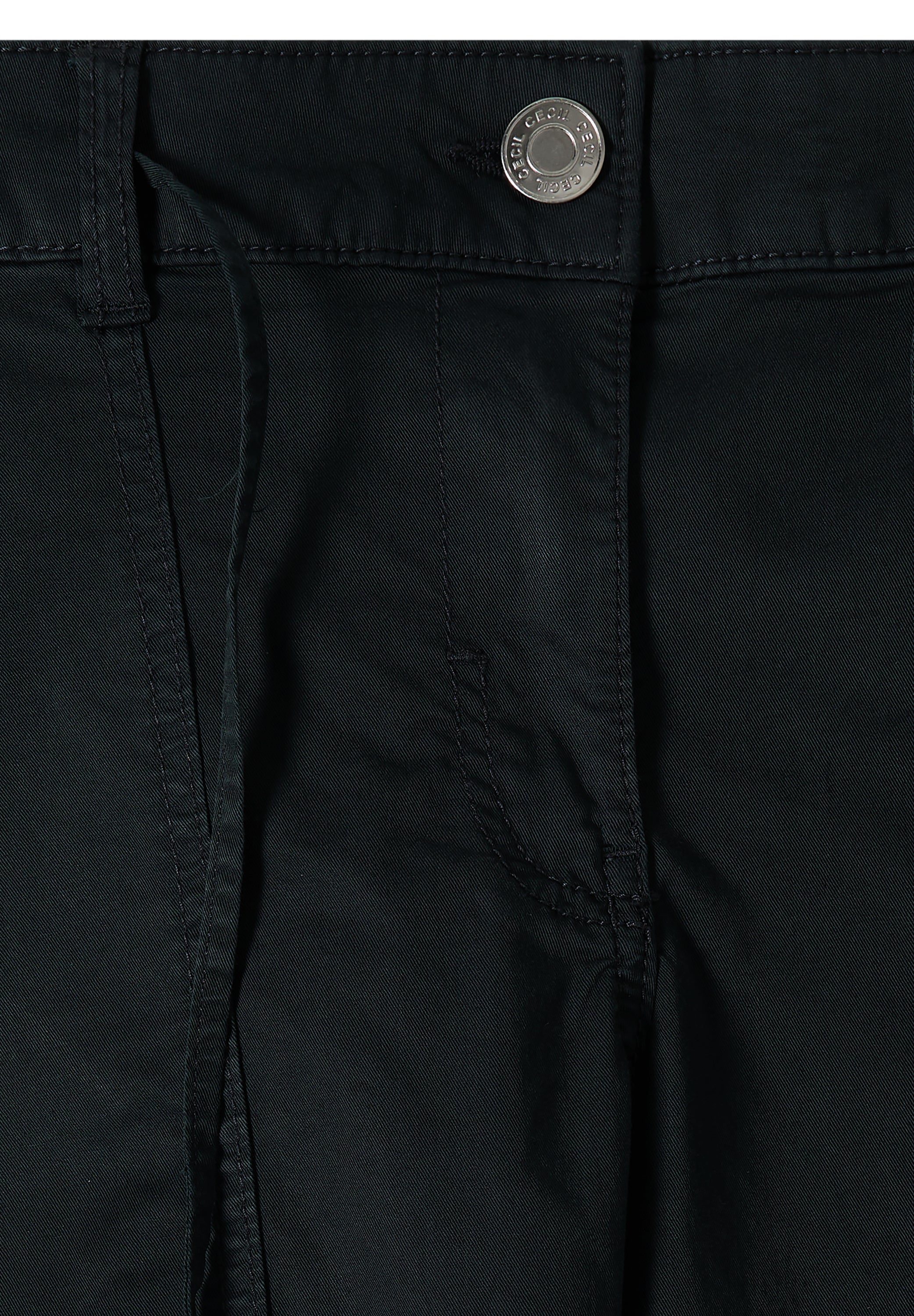 Mid Waist Barrel Leg Hose im Casual Fit