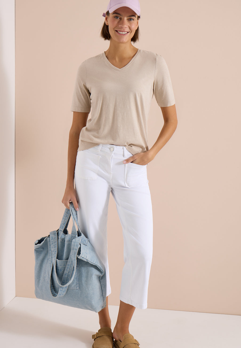 Wide Leg Jeans mit Patch Pockets