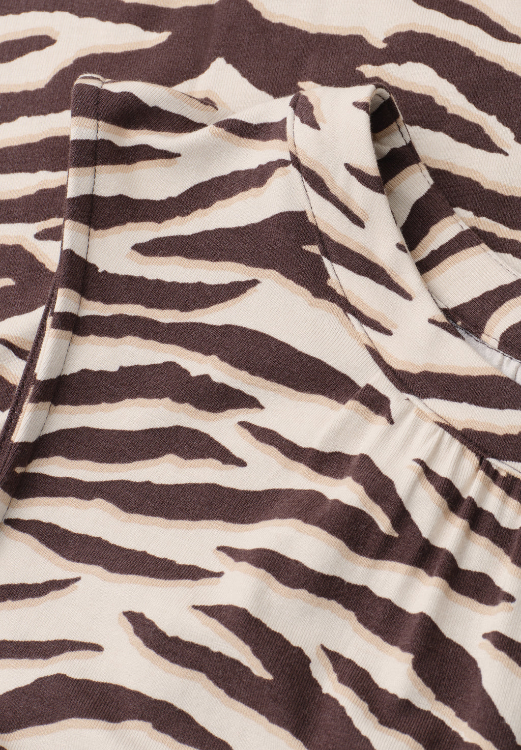 Top mit Rundhals und Zebra-Print