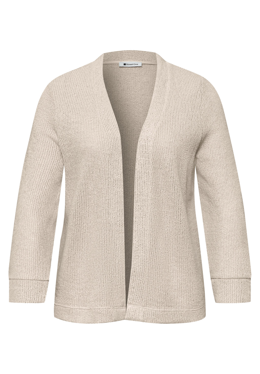 Langarm Jacke im Strick-Look